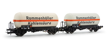 1/87 DB, 2-UNIT GAS TANK WAGONS 'ROMMENHÖLLER' (08/25)*
