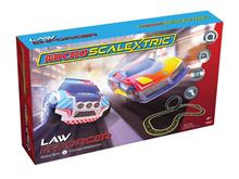 1/64 MICRO SCALEXTRIC LAW ENFORCER RACE SET