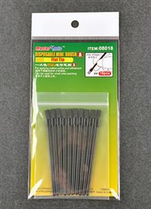DISPOSABLE MINI FLAT BRUSH 10 PCS