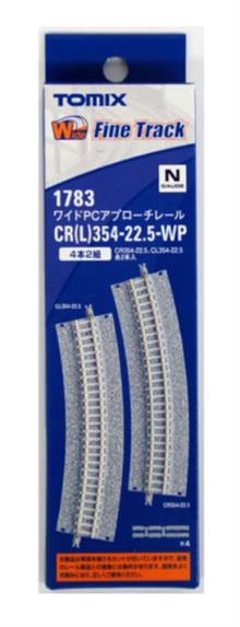 1/160 4 CURVED TRACKS CR(L) 354-22,5-WP 1783