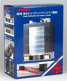 1/150 COMPLEX BUILDING BOW FRONT WINDOWS 7 STORIED 4216