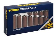 1/160 BRICK PIER SET (11 PIERS IN DIFFERENT HEIGHTS) 3018