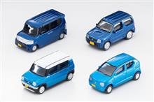 1/24 CAR-COLLECTION 4X HONDA/SUZUKI BLUE