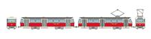 1/150 TRAM-SYSTEM  DRESDEN TRAM TATRA T4 + B4 2 CARS E