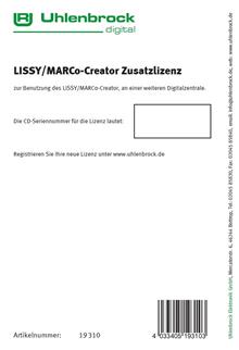 LISSY-CREATOR LICENTIE