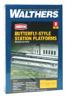 1/160 BUTTERFLY STYLE STATION PLATFORM (SHELTER) 933-3258