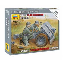 1/72 GERMAN 75 MM INFANTRY GUN WITH CREW WWII