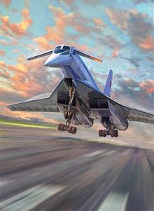 1/144 TU-144 SUPERSONIC CIVILIAN AIRCRAFT