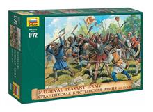 1/72 MEDIEVAL PEASANTS ARMY XIII-XV A.D.(8/24) *